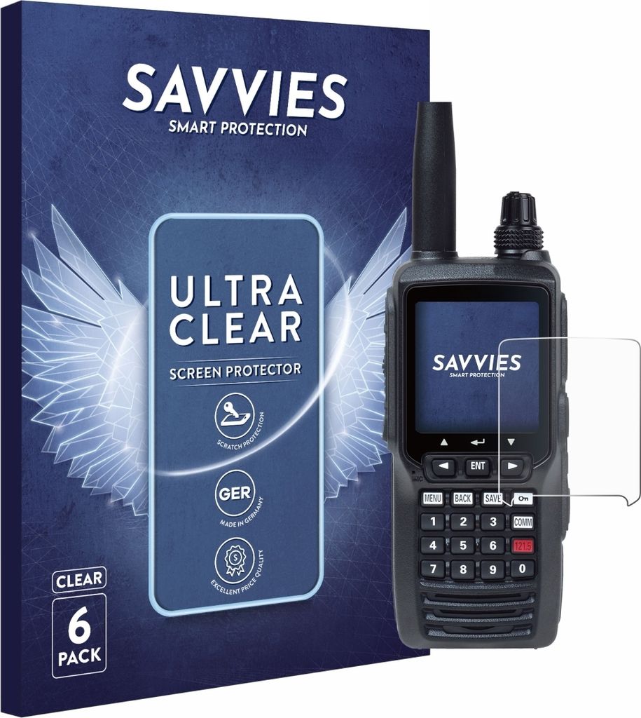6x Für Yaesu FTA-450 Schutzfolie Savvies Displayschutz Display Schutz Folie Klar Transparent