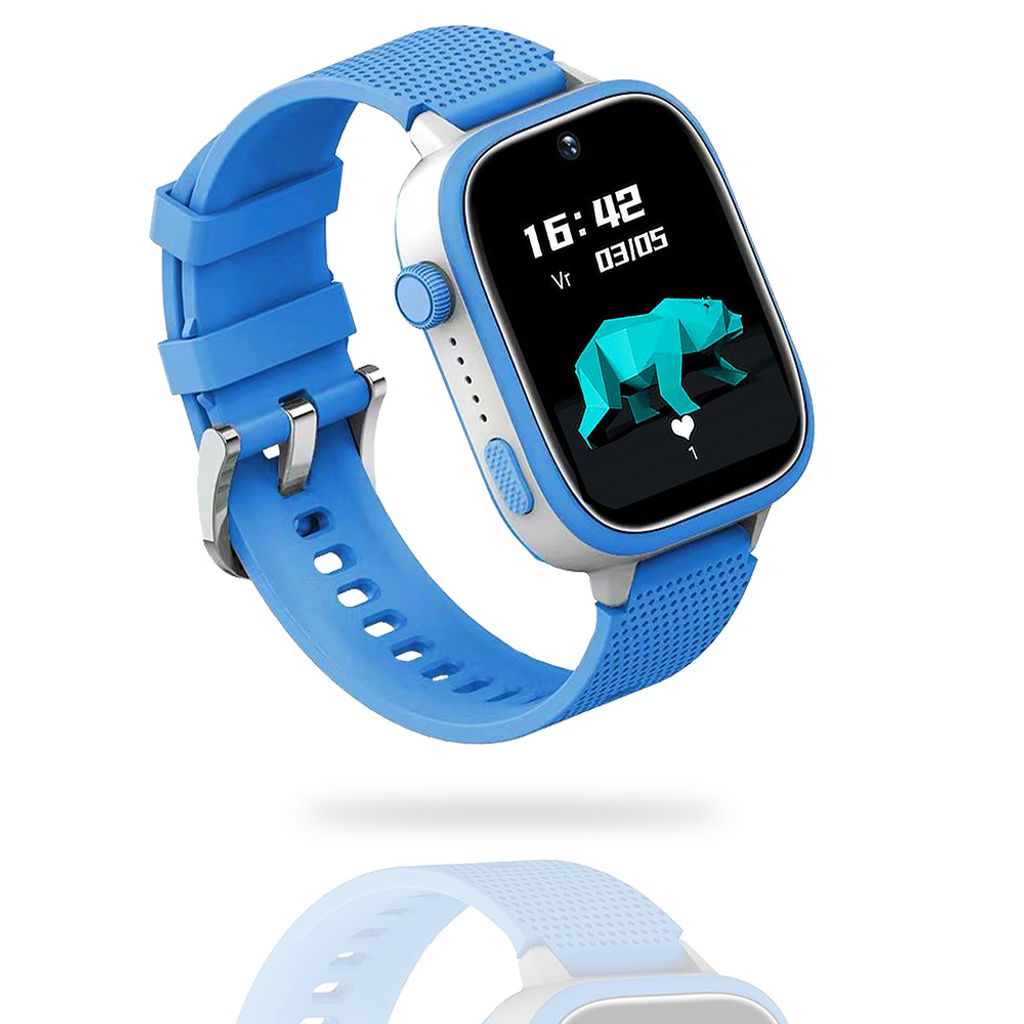 AngelTech Kinder SmartWatch Ultra 4G GPS Uhr Blau