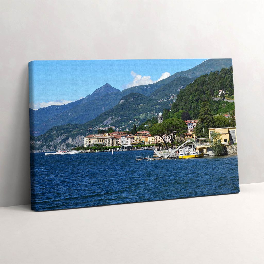 Berglandschaft am Gardasee – Leinwandbild Wandbild – 30x20 cm – Leinwandbilder – Wandbilder – Schlafzimmer – Flur