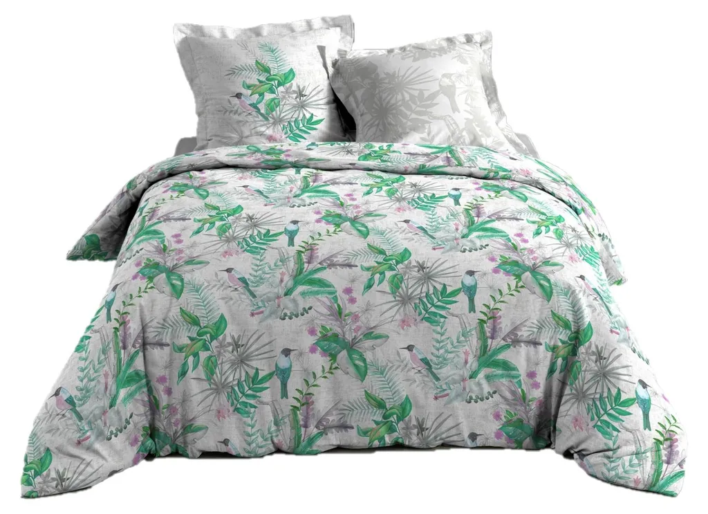 Décoration de chambre avec la parure de lit thème Oiseaux Nature 240x220