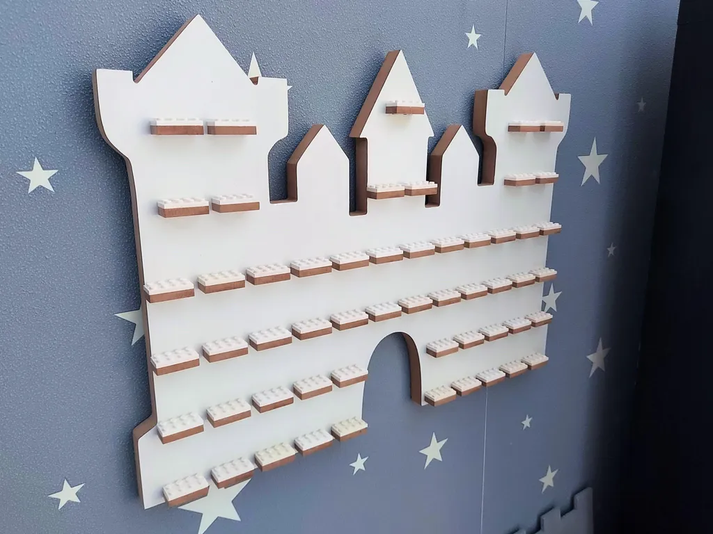 Décor de château fort pour exposition de figurines et dioramas de jeux