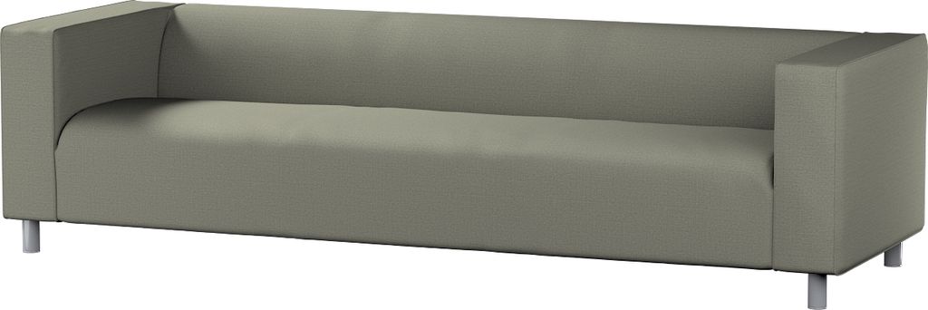 Dekoria Bezug für Klippan 4-Sitzer Sofa, grau-beige, Bezug für Klippan 4-Sitzer