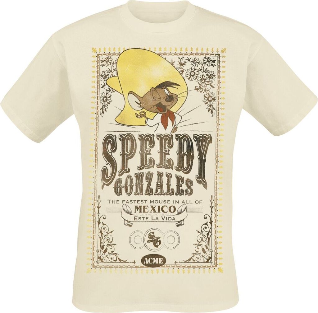 Looney Tunes T-Shirt Herren Speedy Gonzales beige XL