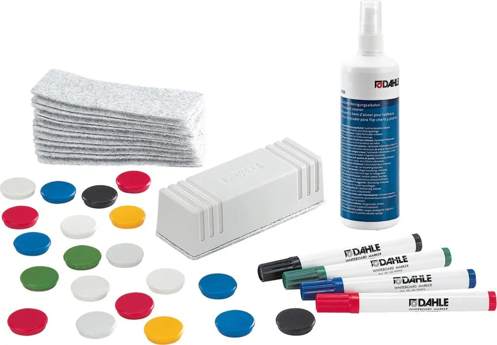 Kit de démarrage Dahle magnétique pour panneau mural avec 15 pièces