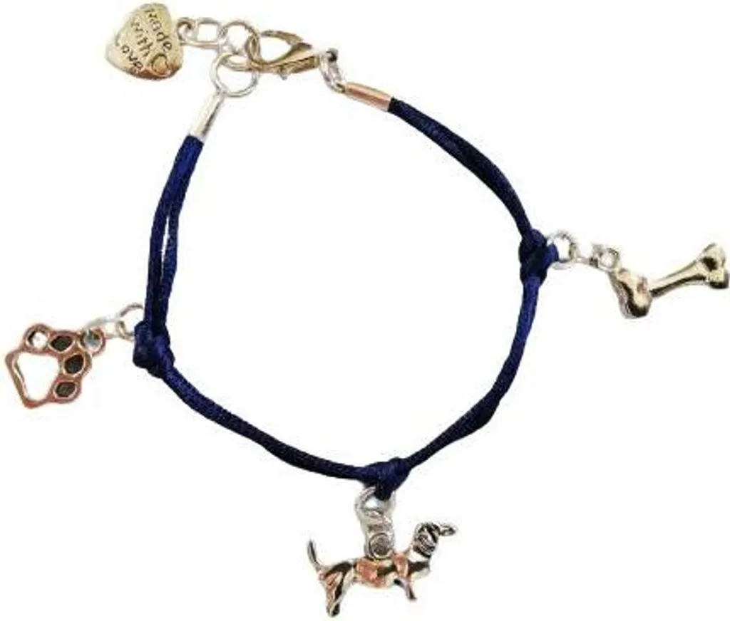 Set 3 Ciondoli Cane Zampa Osso per Creazione Bracciali DIY
