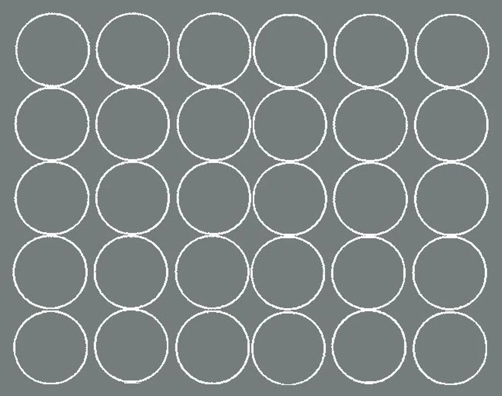 Stickers gris mat de 8 cm - Lot de 30 pastilles rondes à forte adhérence