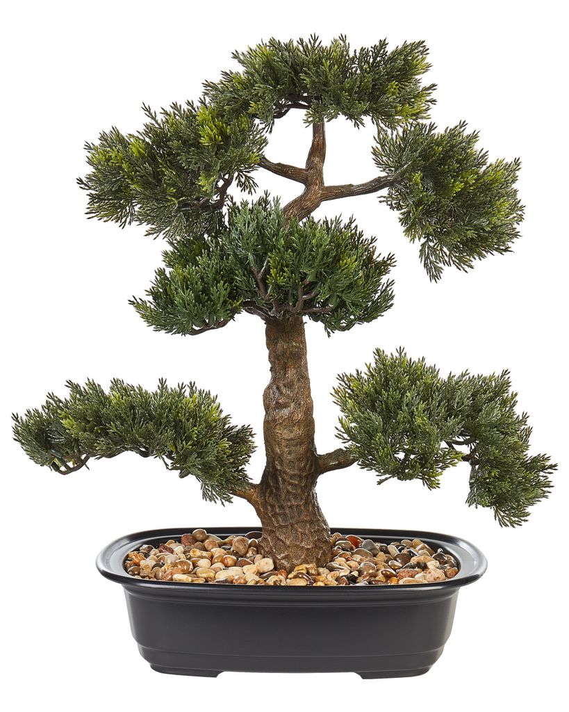 BELIANI Kunstpflanze Bonsai Baum Grün 44 cm im Blumentopf Künstlich Indoor Dekoration Wohnaccessoires