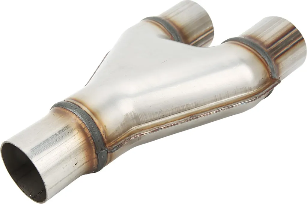 Sortie d'échappement double en inox étanche, diamètre 51mm ajustable