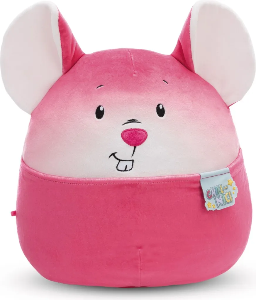 Doudou Souris Chill-NICI 20 cm rose - Peluche souple pour enfant Nici