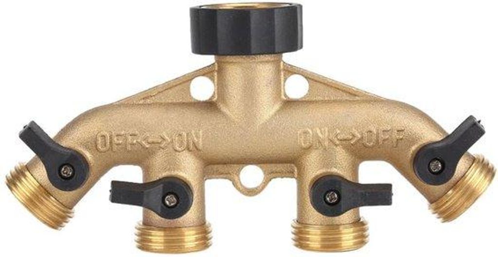 Gartenhose - Wasserverteiler - Schlauchanschluss - Wasserhose - Für Gartenbewässerung - (Europäische Leitung 3/4)