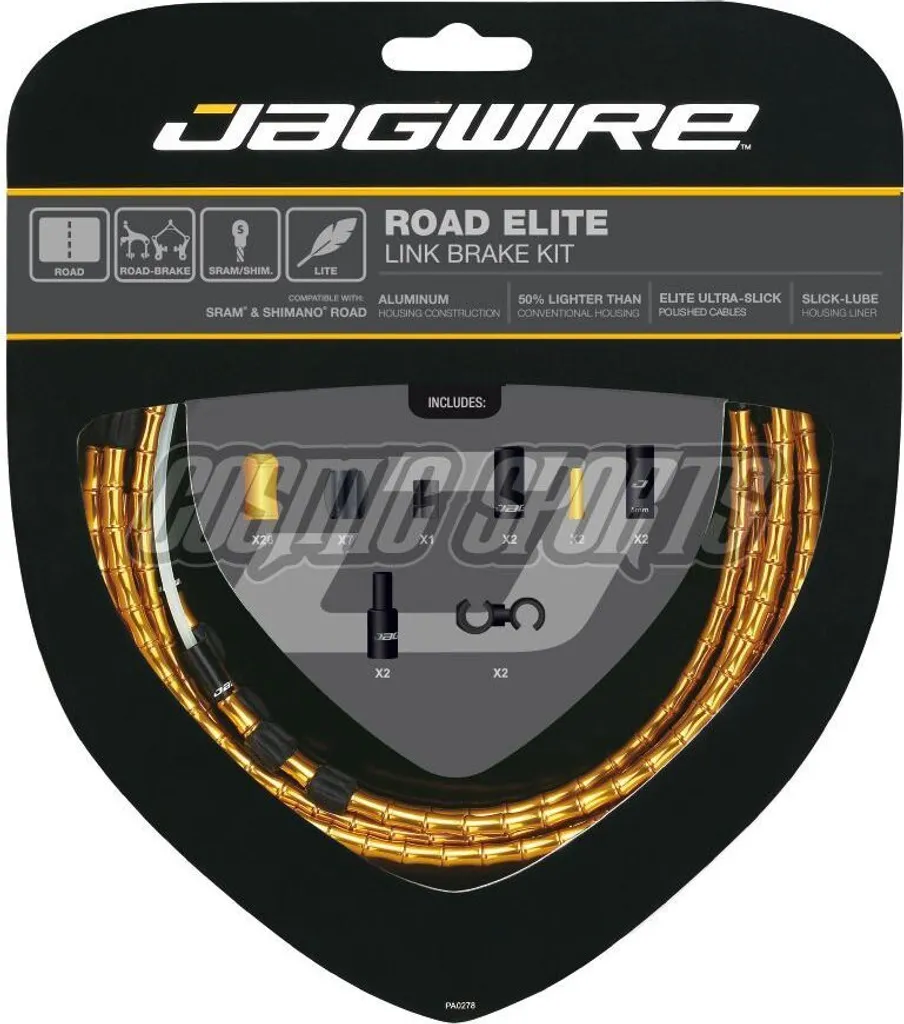 Kit câbles de frein route Jagwire Elite Link avec gaine en aluminium