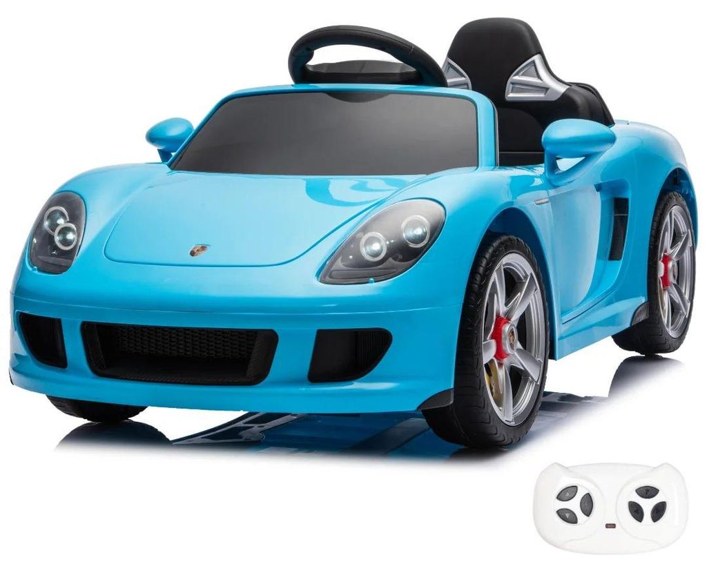 Porsche Carrera GT Elektro-Kinderauto 12V (1–5 Jahre) – Vollausstattung mit Fernbedienung, Ledersitz, Bluetooth & EVA-Reifen – Offiziell lize...