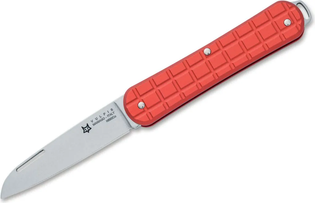 Petit couteau pliant multi-usage Fox Vulpis Granade Rouge en Aluminium