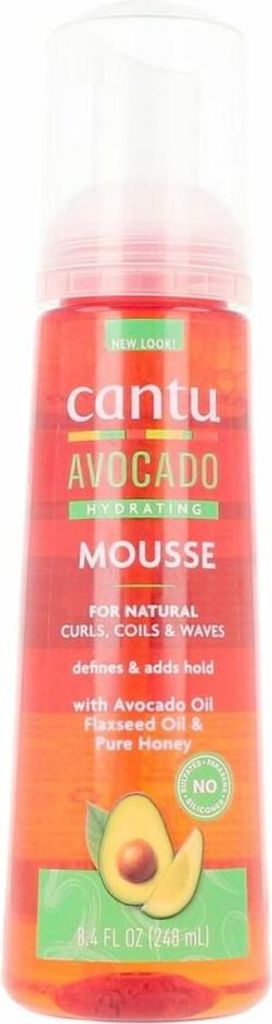 Cantu Avocado Hydrating Mousse Feuchtigkeitsschaum für definierte Locken 248 ml