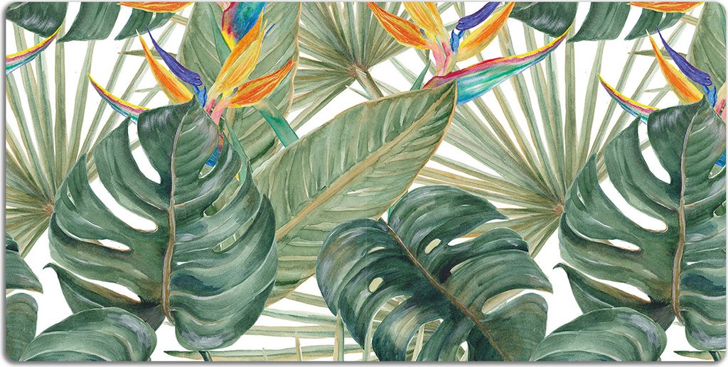 Schreibtischmatte Tischunterlage 120x60 cm Mauspad - Lackierte Blätter