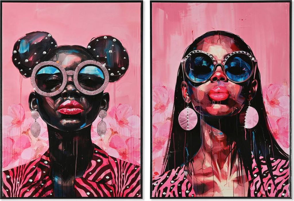 Leinwand Home ESPRIT polystyrol Leinwand 50 x 3 x 70 cm