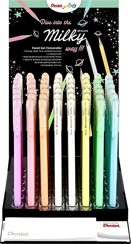 Pentel Disp. Gel-Tintenroller Hybrid 0,4mm