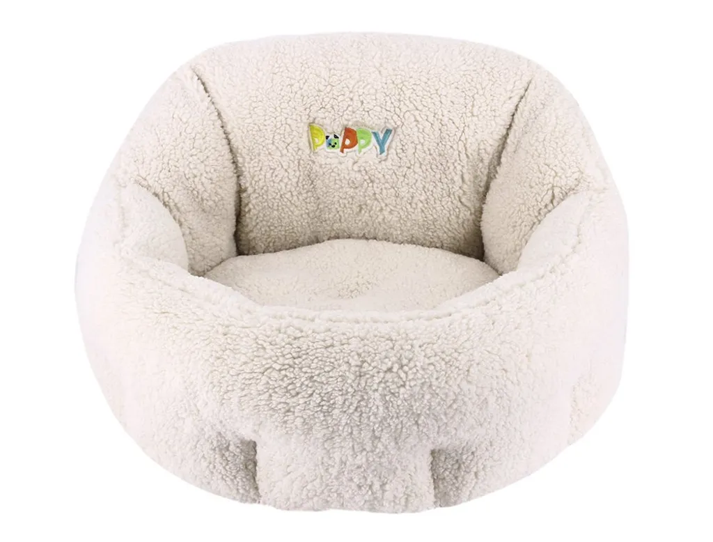 Couchage Chiot Nobby Komfort Lit Ovale Ivoire pour Sommeil Réparateur