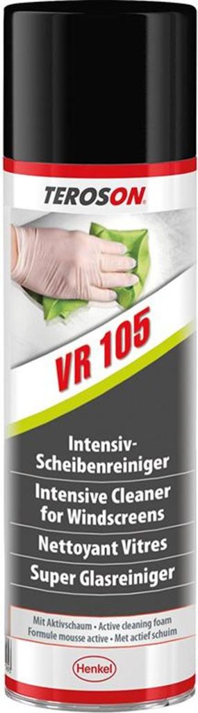 A can of TEROSON VR 105 intensive cleaner for windscreens.
