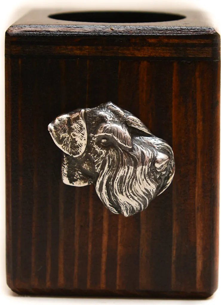 Ricordo Cane Schnauzer: Portacandele Artigianale Knírač IV Art-Dog