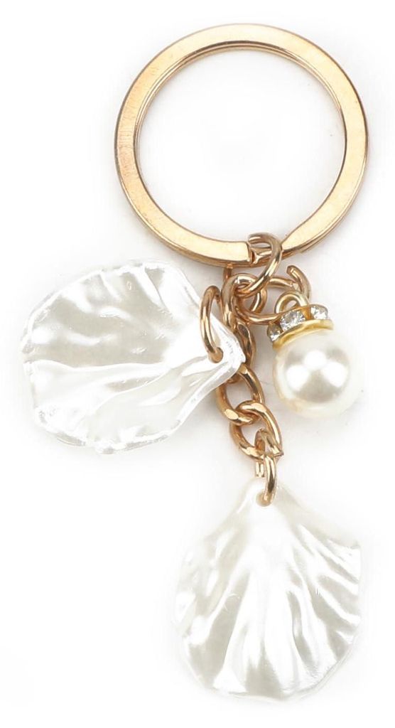 Portachiavi con conchiglia e perline, set regalo per donne Immagine del prodotto 
