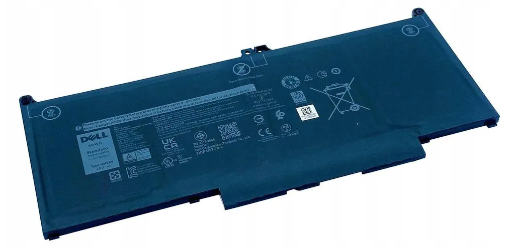 Batterie Dell 4 cellules 60 Wh N2K62 Li-Ion pour Latitude 5310 et 7400