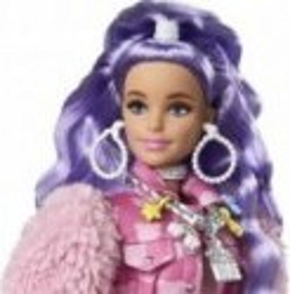 Barbie Extra Puppe mit lila-welligem Haar, Anziehpuppe, Produktbild 8