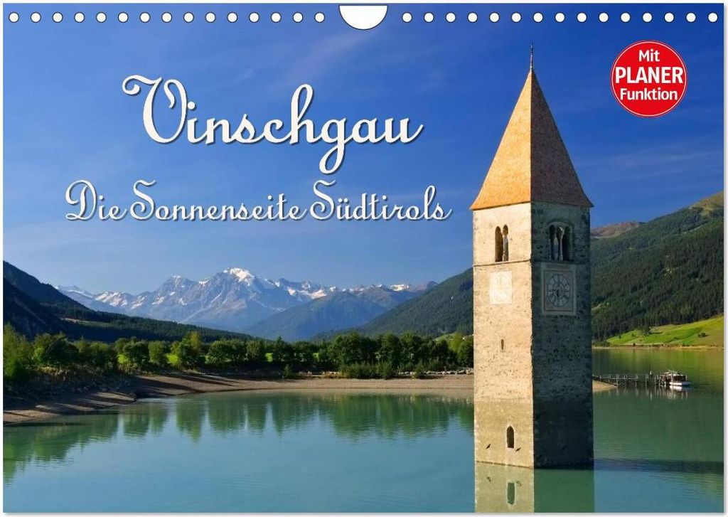 Vinschgau - Die Sonnenseite Südtirols (Wandkalender 2026 DIN A4 quer), CALVENDO Monatskalender