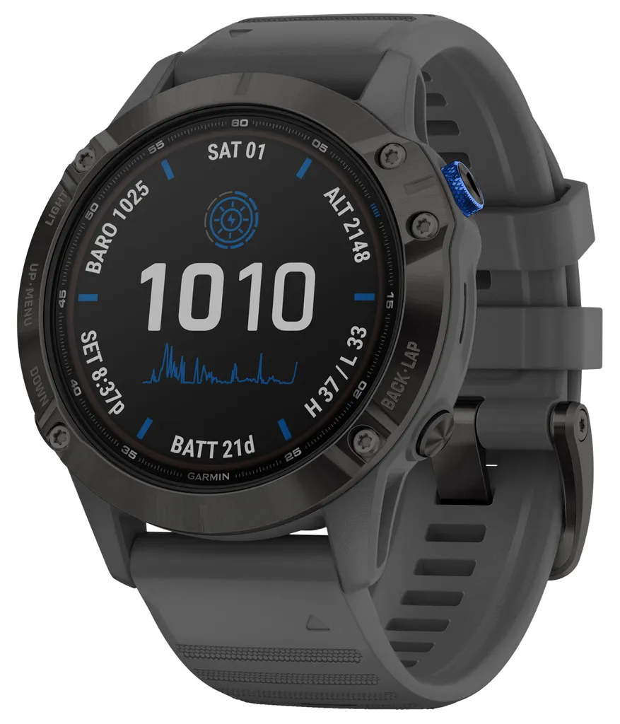 Montre GPS multisport Garmin fenix 6 Pro Solar avec recharge solaire