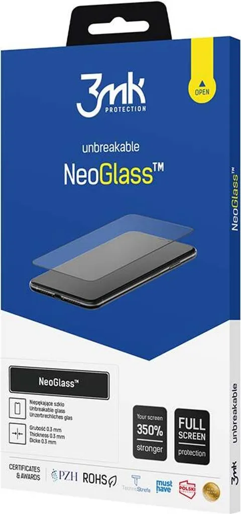 3Mk Neoglass Samsung A34 5G Nero: Vetro Ibrido Anti-Shock Professionale