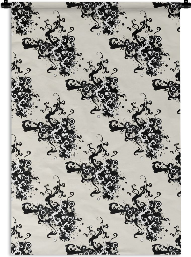 MuchoWow Wandteppich Wandbehang Muster - Zen - Abstrakt 120x180 cm Tapisserie Dekoration Wandtuch - Schlafzimmer - Dekorationen für das Haus