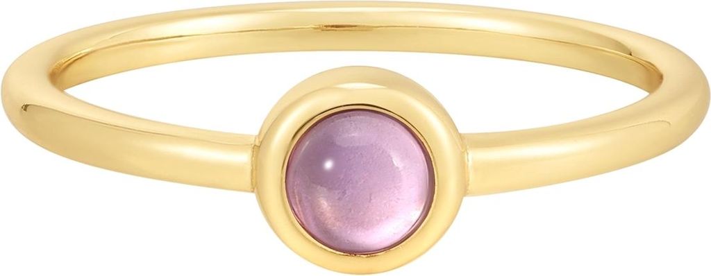 Ring Sterling Silber gelbgold Amethyst 48