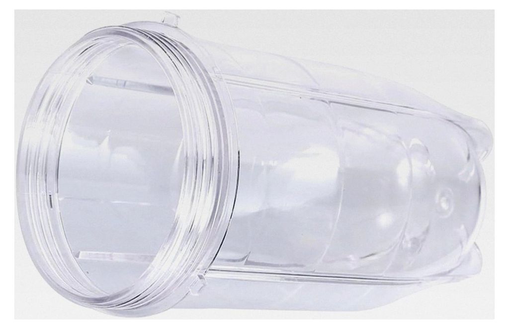 Transparente Kunststofftasse für Mixer und Entsafter