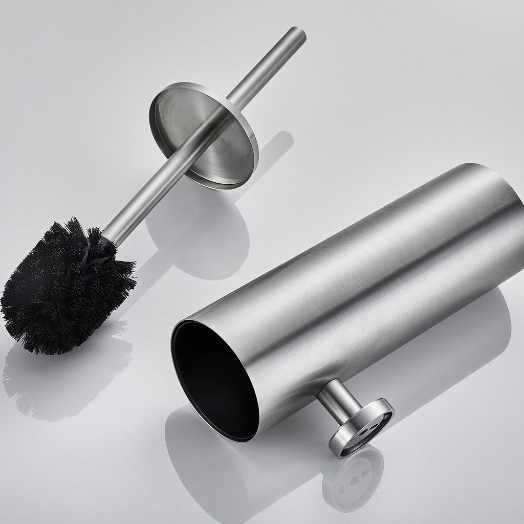 2 x Auralum Edelstahl Klobürste Toilettenbürste mit Halter, Produktbild 7