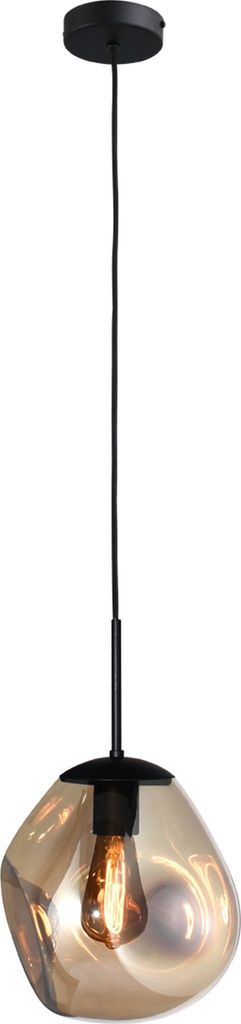 masterlight Pendelleuchte Lava 1-flammig Glas Gold 24x24cm