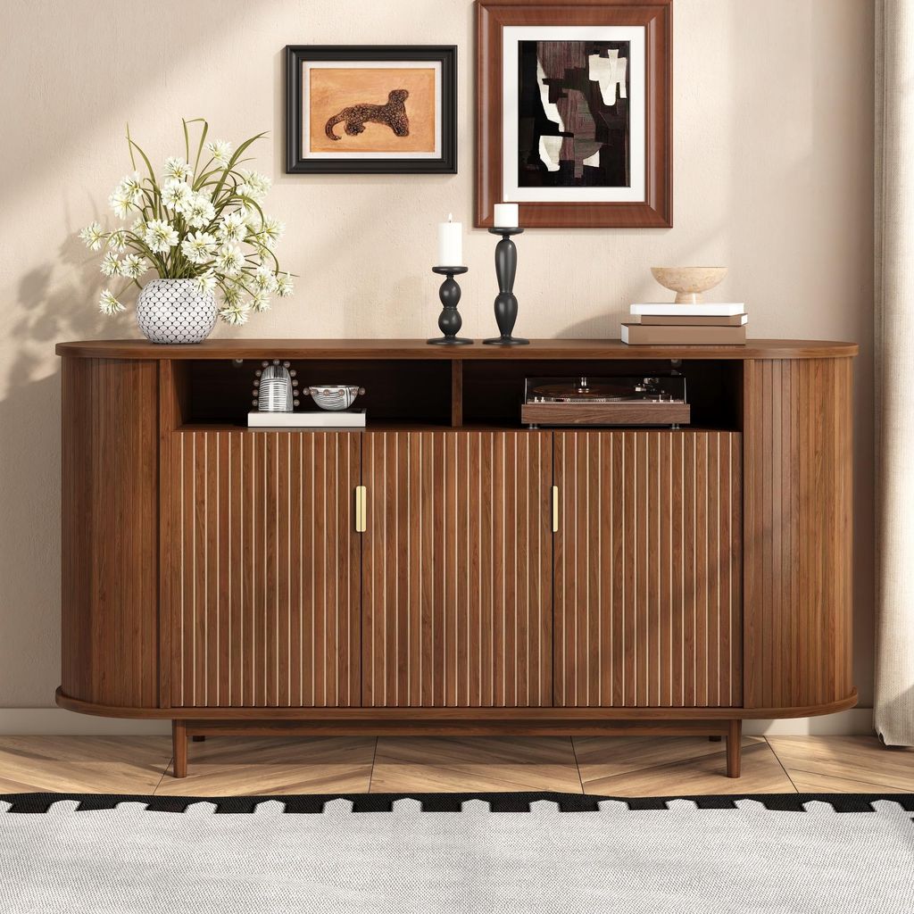 Mobile contenitore laterale Merax con 3 ante, realizzato in Immagine del prodotto 