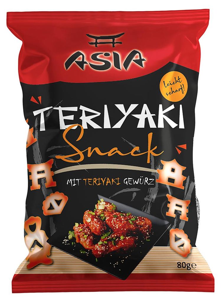 XOX knuspriger und herzhafter Asia Teriyaki Maissnack aus Produktbild 
