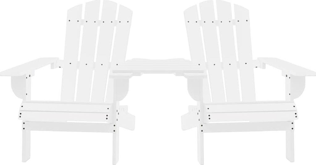 vidaXL Adirondack záhradné stoličky so stolom z masívneho Obrázok produktu 