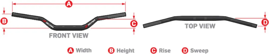 Guidon SCAR S² Haut pour Moto Cross : Améliorez votre Confort de Pilote