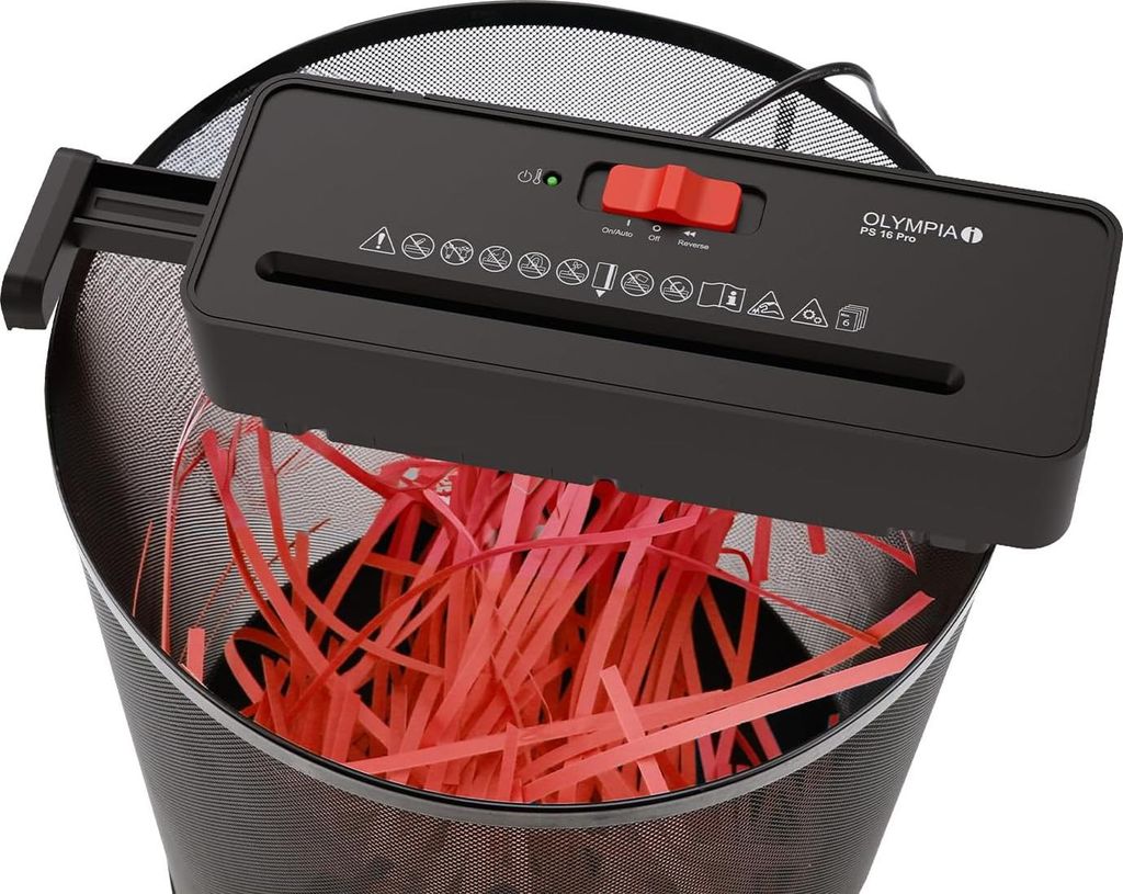 Olympia Aktenvernichter PS 16 Pro schwarz Produktbild 