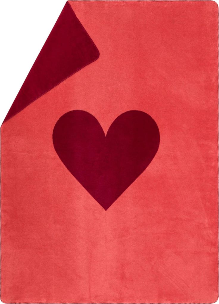 David Fussenegger Kuscheldecke Herz 150x200 cm Rot GRS