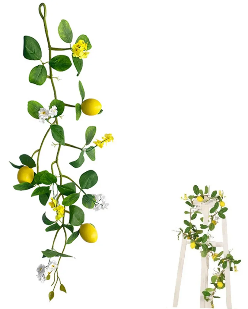 Citrons artificiels avec feuillage dense - Aspect naturel et durable
