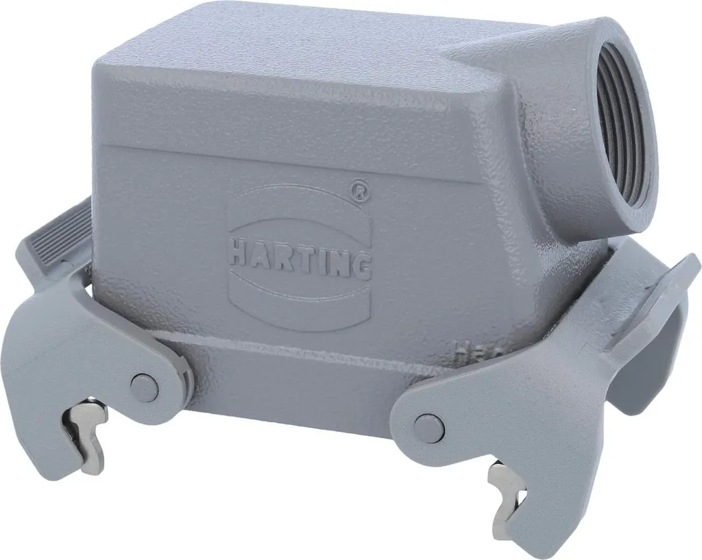 Boîtier Harting Han 32A 1xPG21 sortie latérale à double étriers PG21