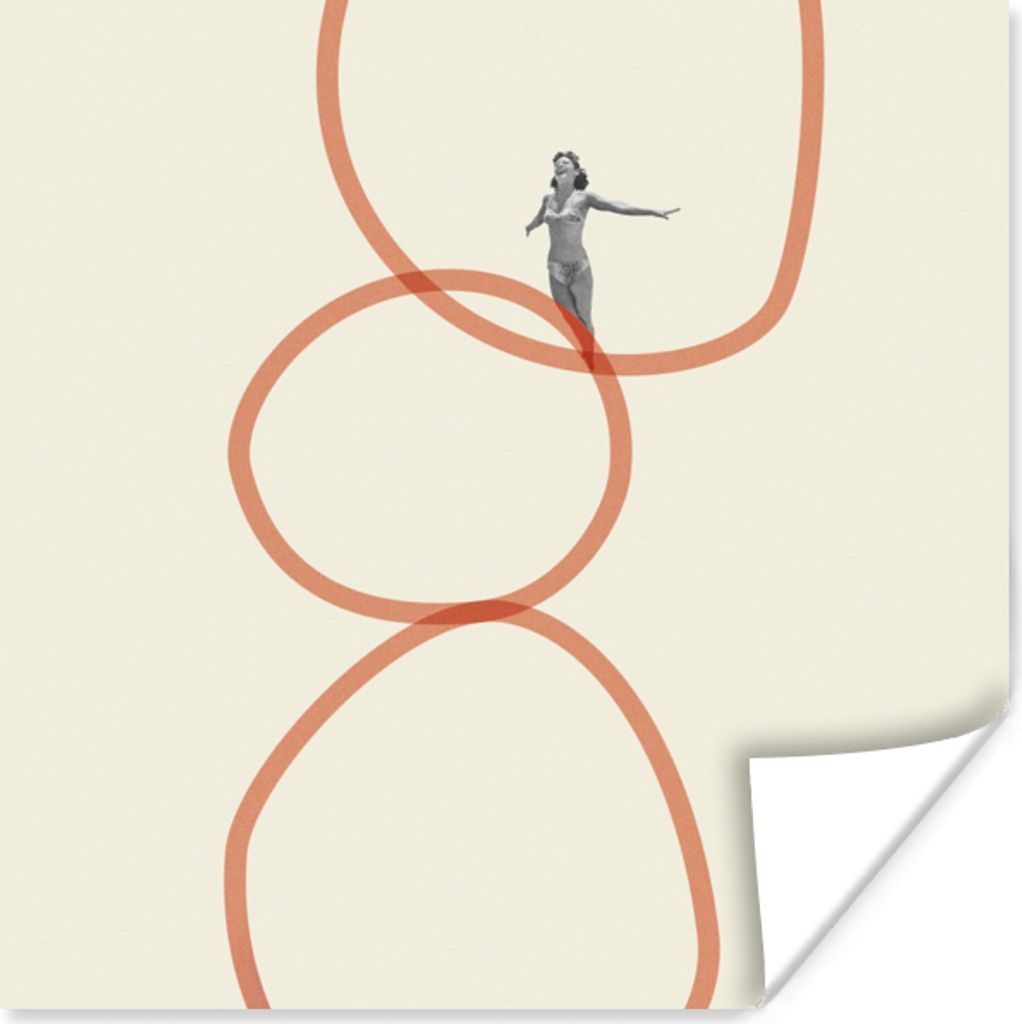 MuchoWow Poster Liebe - Vintage - Ehepaar - Design 30x30 cm - Wandposter - Printing