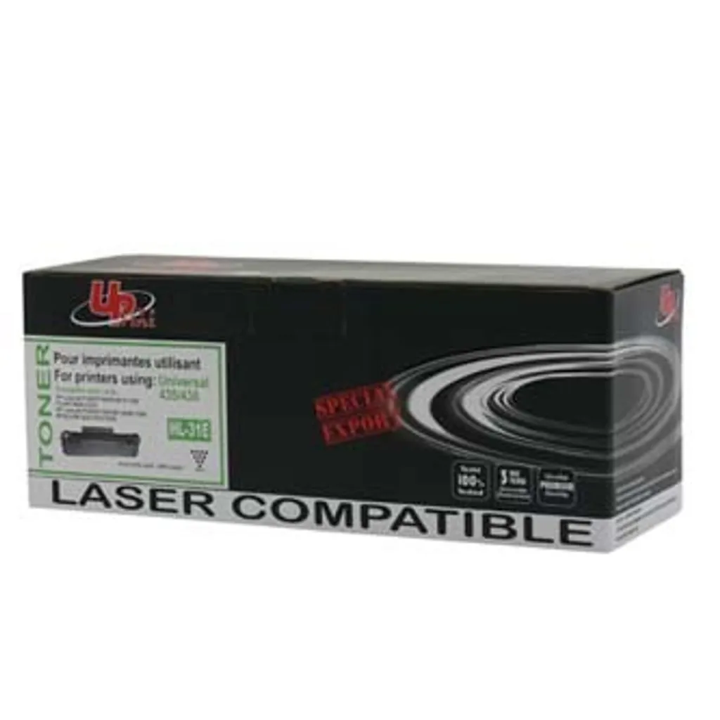 Toner Noir pour HP CB435A CB436A - Idéal pour Impression Bureau et Pro