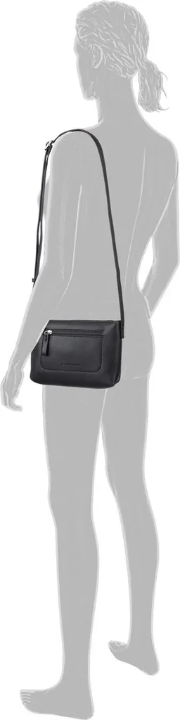 Sac à bandoulière noir Tom Tailor Elis S en similicuir grainé de qualité
