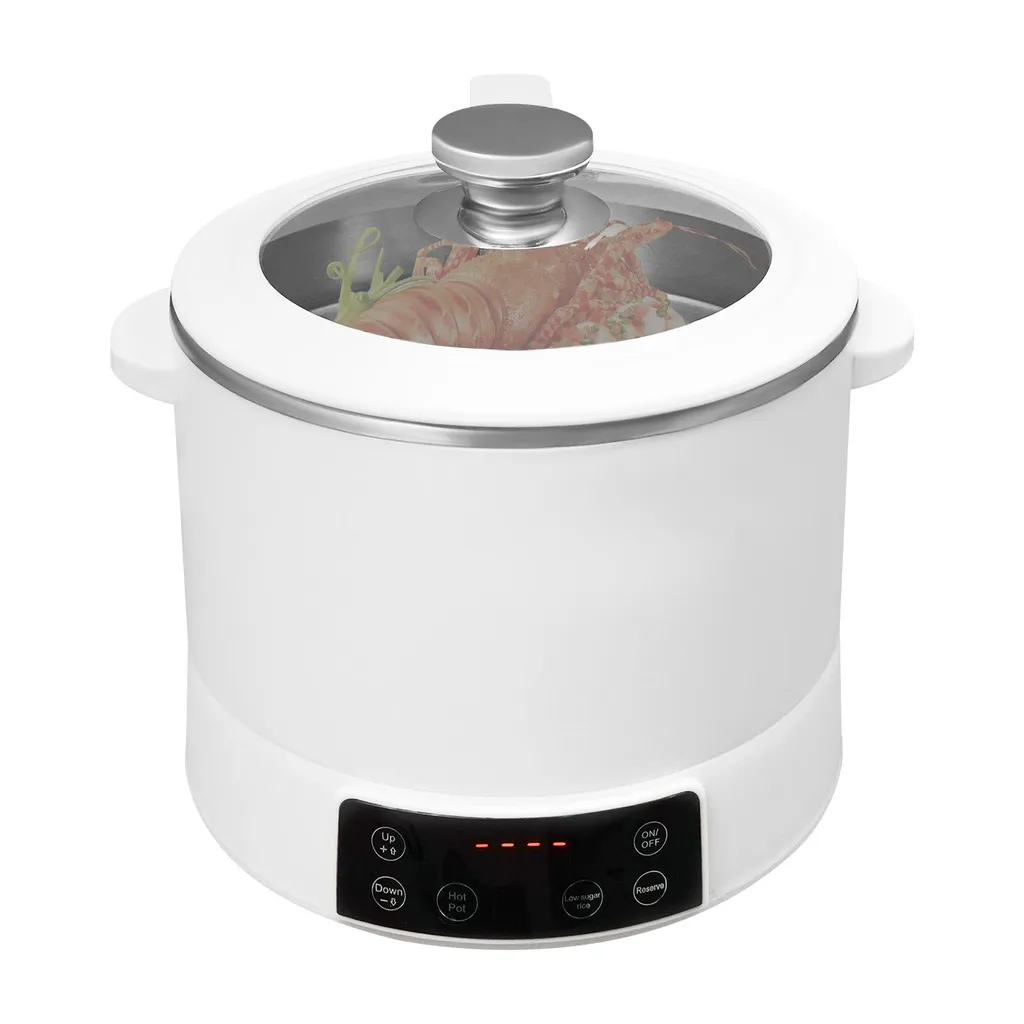 Cuiseur de riz à faible teneur en sucre 3L 1500W blanc pour 3 personnes