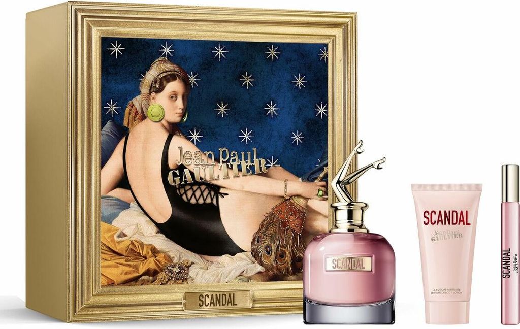 Jean Paul Gaultier Scandal Eau De Perfume Spray 80ml Set 3 Pieces