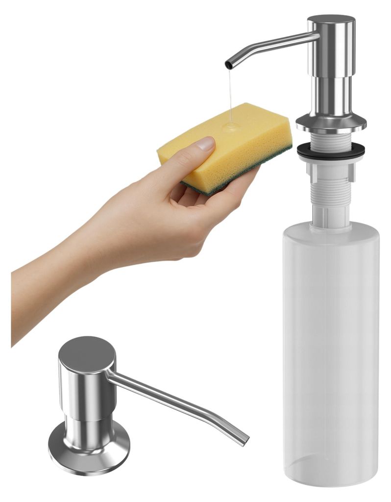 Granitan - Seifenspender - Spülmittelspender - Chrom - 400 Produktbild 