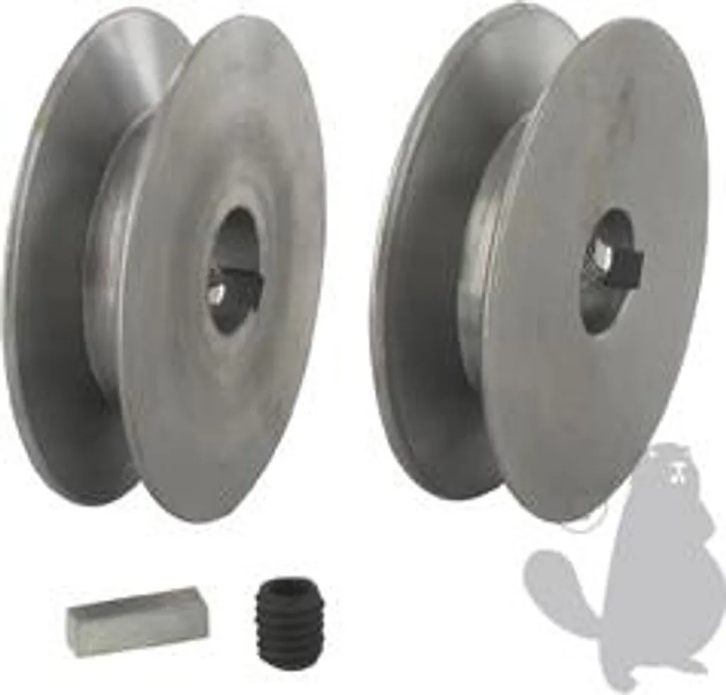 Poulie acier 63,5mm alésage 15,88mm avec rainure de clavette 4,76 mm
